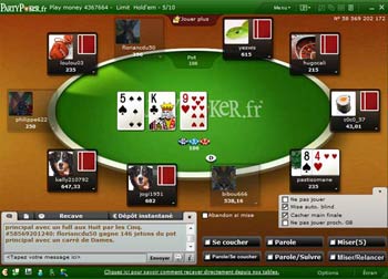 visuel de la salle party poker